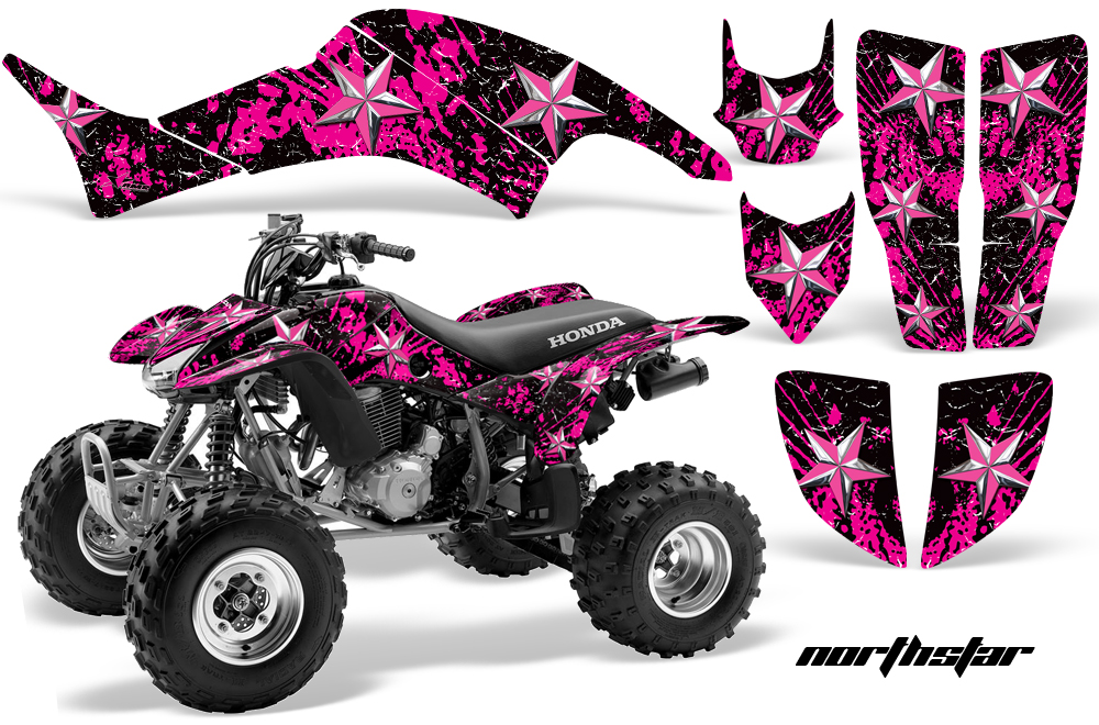 Honda TRX400EX Graphics Kit PINK Northstar JPG